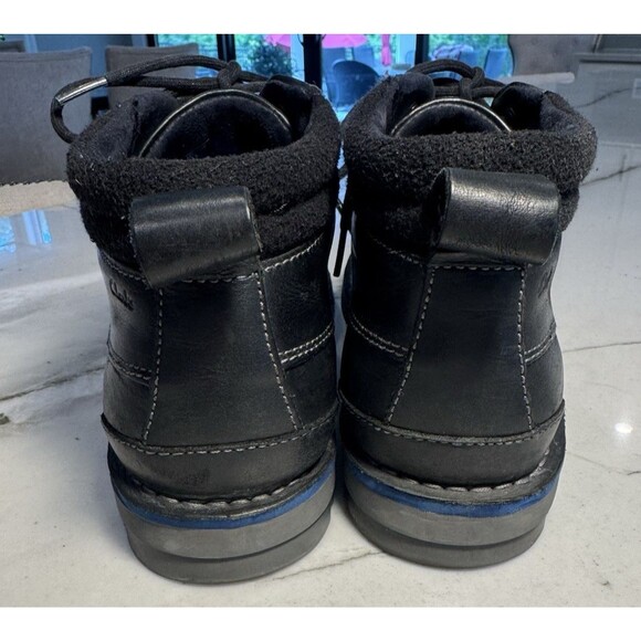 Clarks Varick Hill Black Blue Leather 26112236 Men\'s Size 11